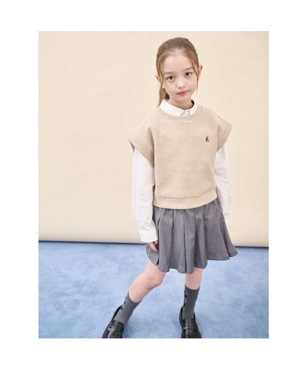 빈폴 키즈(BEANPOLE KIDS) 니트라이크 베스트  베이지 (BI5842U01A) (BI5842U01A) (BI5842U01A)