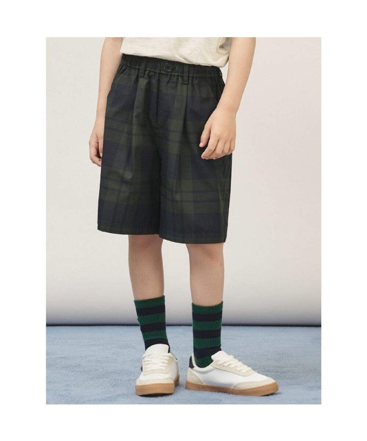 빈폴 키즈(BEANPOLE KIDS) 체크 버뮤다 반바지  그린 (BI5825U02M) (BI5825U02M) (BI5825U02M) (BI5825U02M)