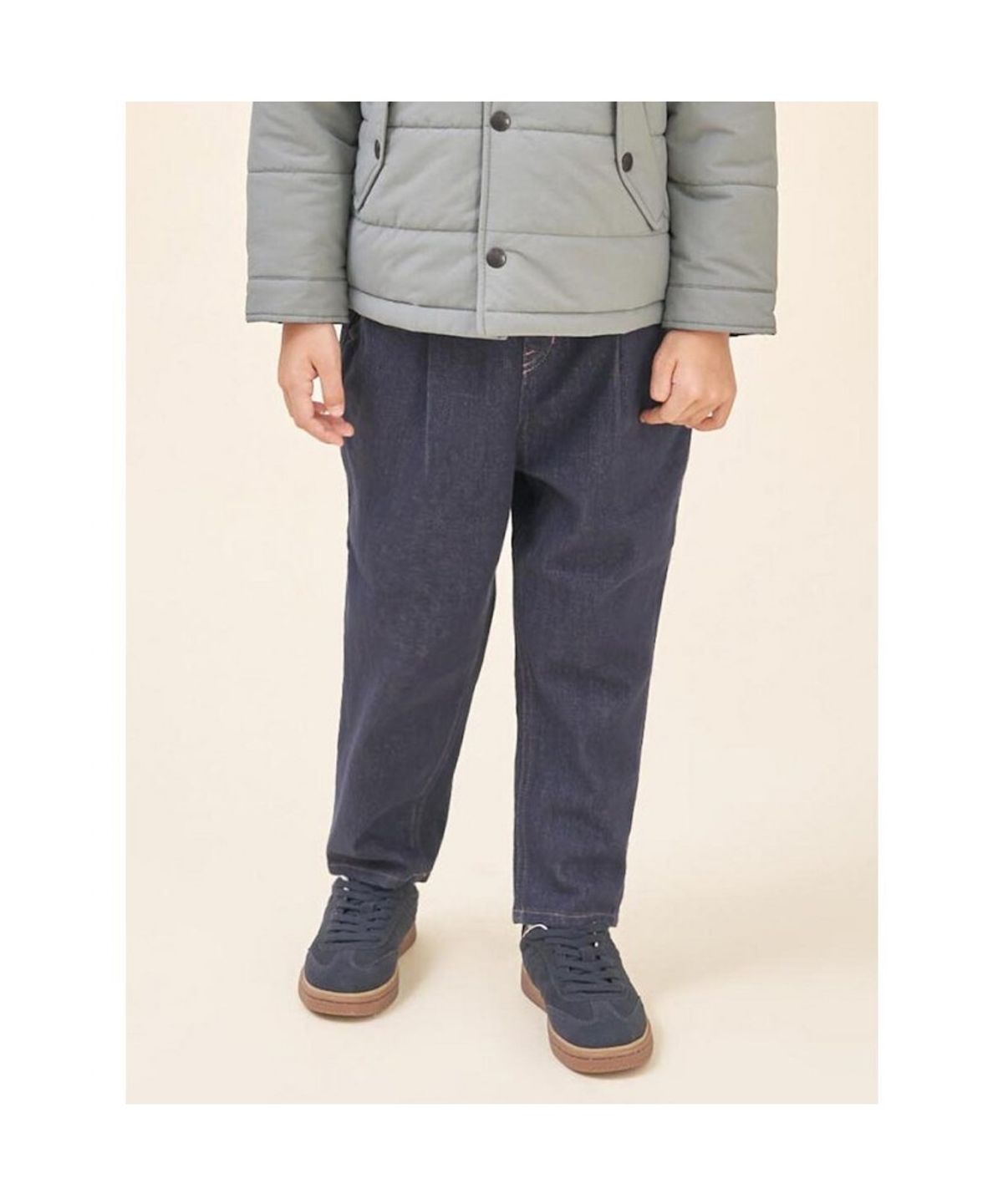 빈폴 키즈(BEANPOLE KIDS) [DENIM] 로데님 배기핏 팬츠  네이비 (BI5821U01R) (BI5821U01R)