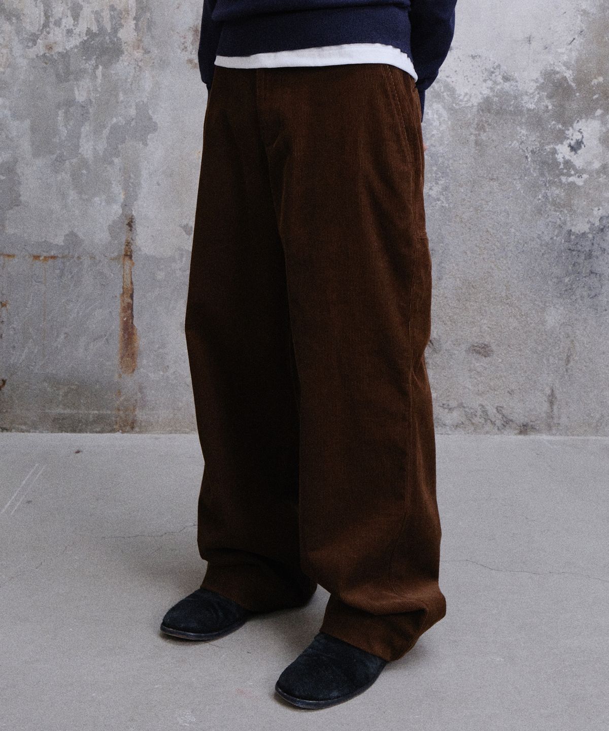 다이브인(DIVEIN) UNIFORM CORDUROY CHINO PANTS (BROWN)