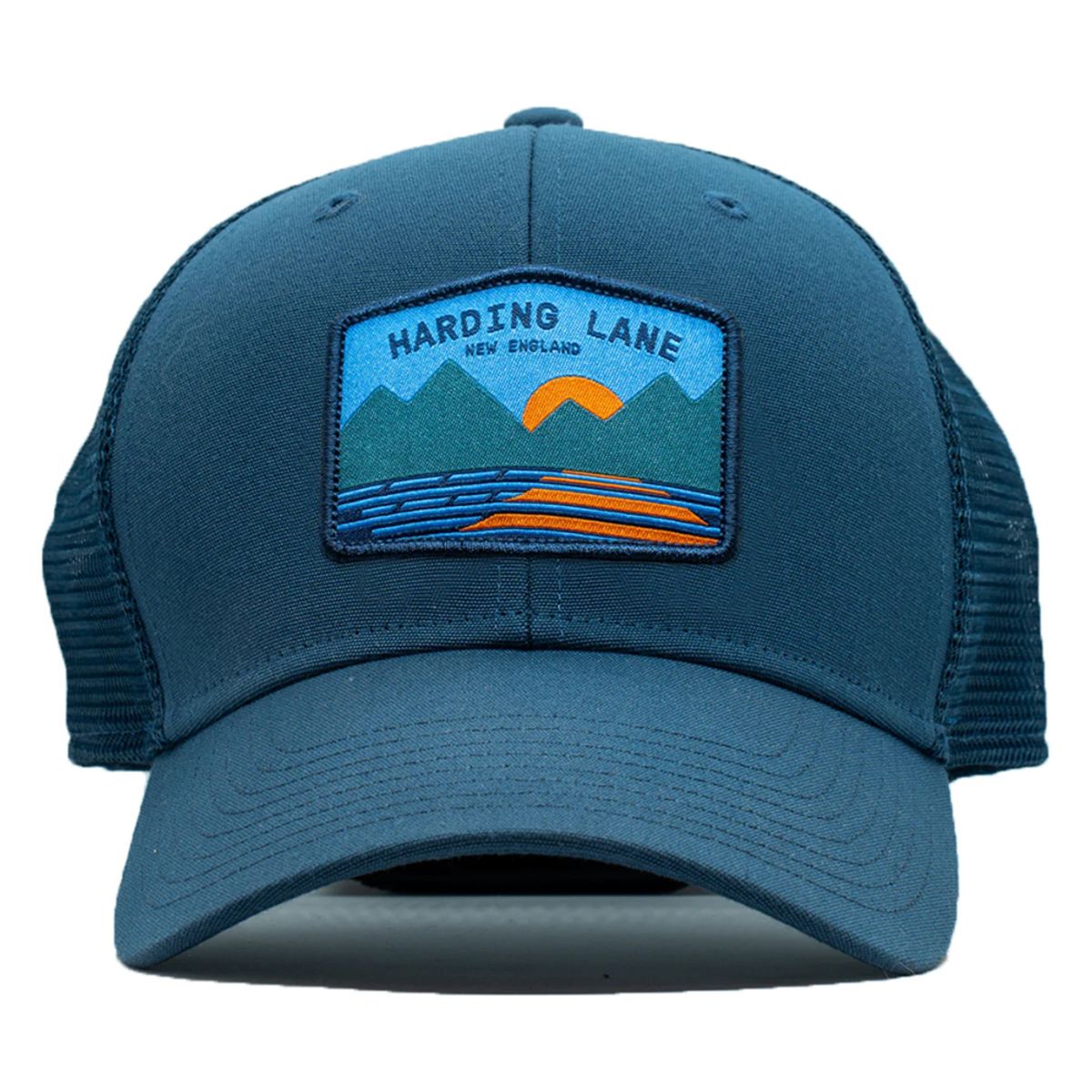 하딩레인(HARDING-LANE) Adult`s Hats Mountains Trucker Hat - Recycled Faded Navy
