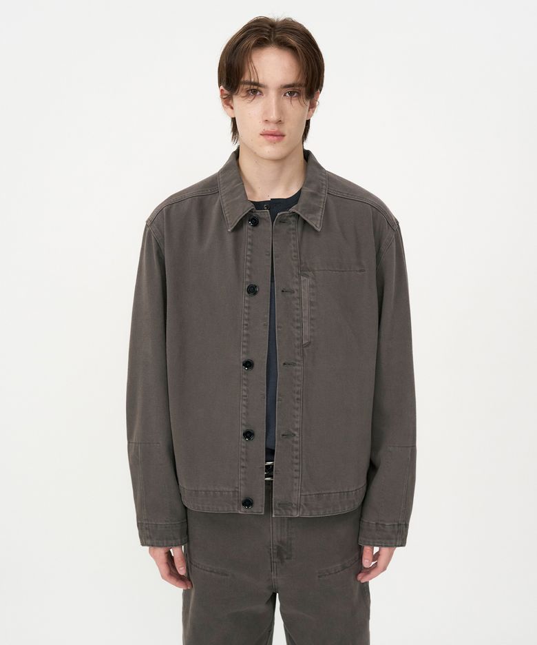 가먼트다이드 바텍 자켓 WORN GREY