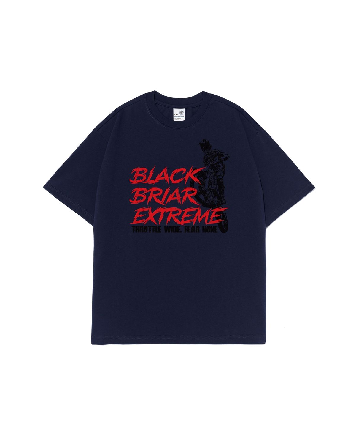 블랙브라이어(BLACK BRIAR) BB 바이크 라이딩 티셔츠 (네이비)