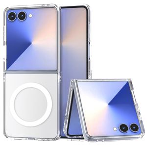 [맥세이프] 변색없는 갤럭시 쿼드 M 투명 하이브리드 케이스 Z플립7·7FE·6·5