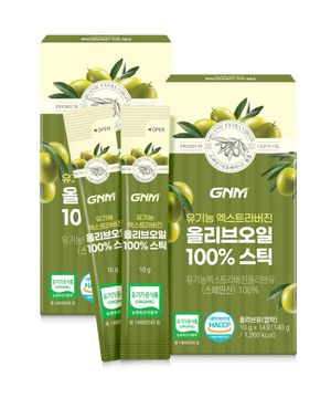 GNM 유기농 엑스트라버진 올리브오일 100% 스틱 14포 x 2박스(총 28포) / 스페인산 단일품종 올리브유