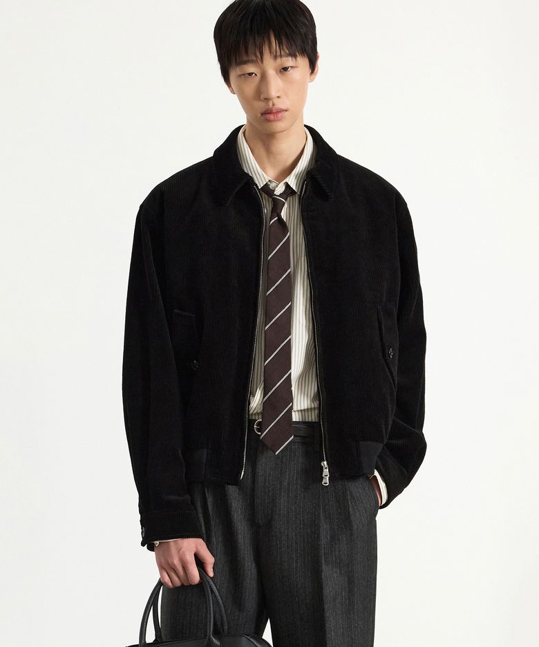 Corduroy Swing Top Jumper (Black) TNJU5F105BK