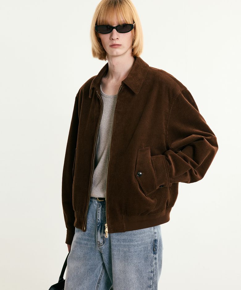 Corduroy Swing Top Jumper (Brown) TNJU5F105W2