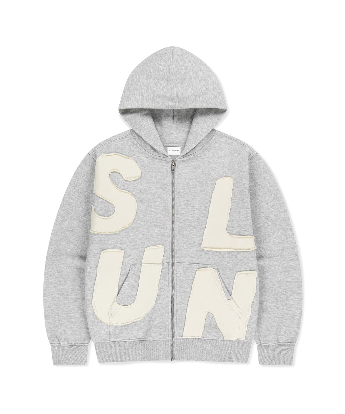 썬러브투어(SUNLOVETOUR) Capital Brushed Zip Up Hoodie Heather Grey