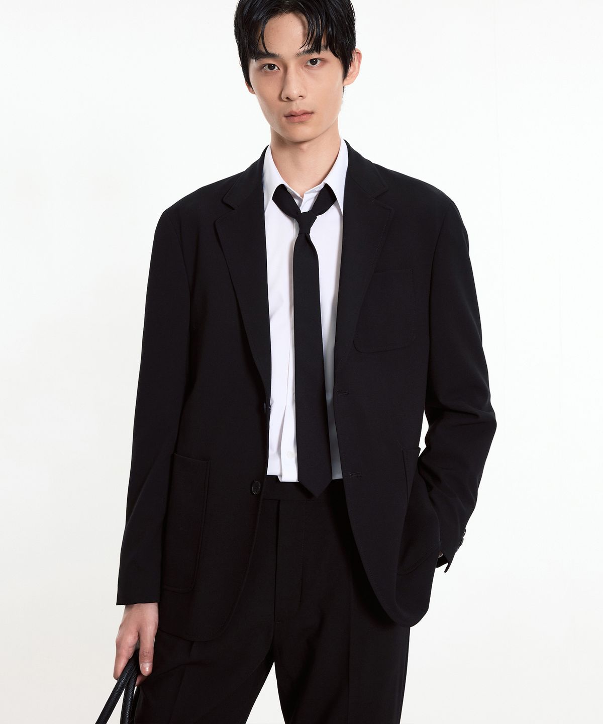 티엔지티(TNGT) Wool Blended Comfort Jacket (Black) TNJA5F100BK