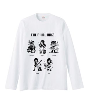 PIXEL KIDZ LONGSLEEVE T-SHIRT [WHITE]
