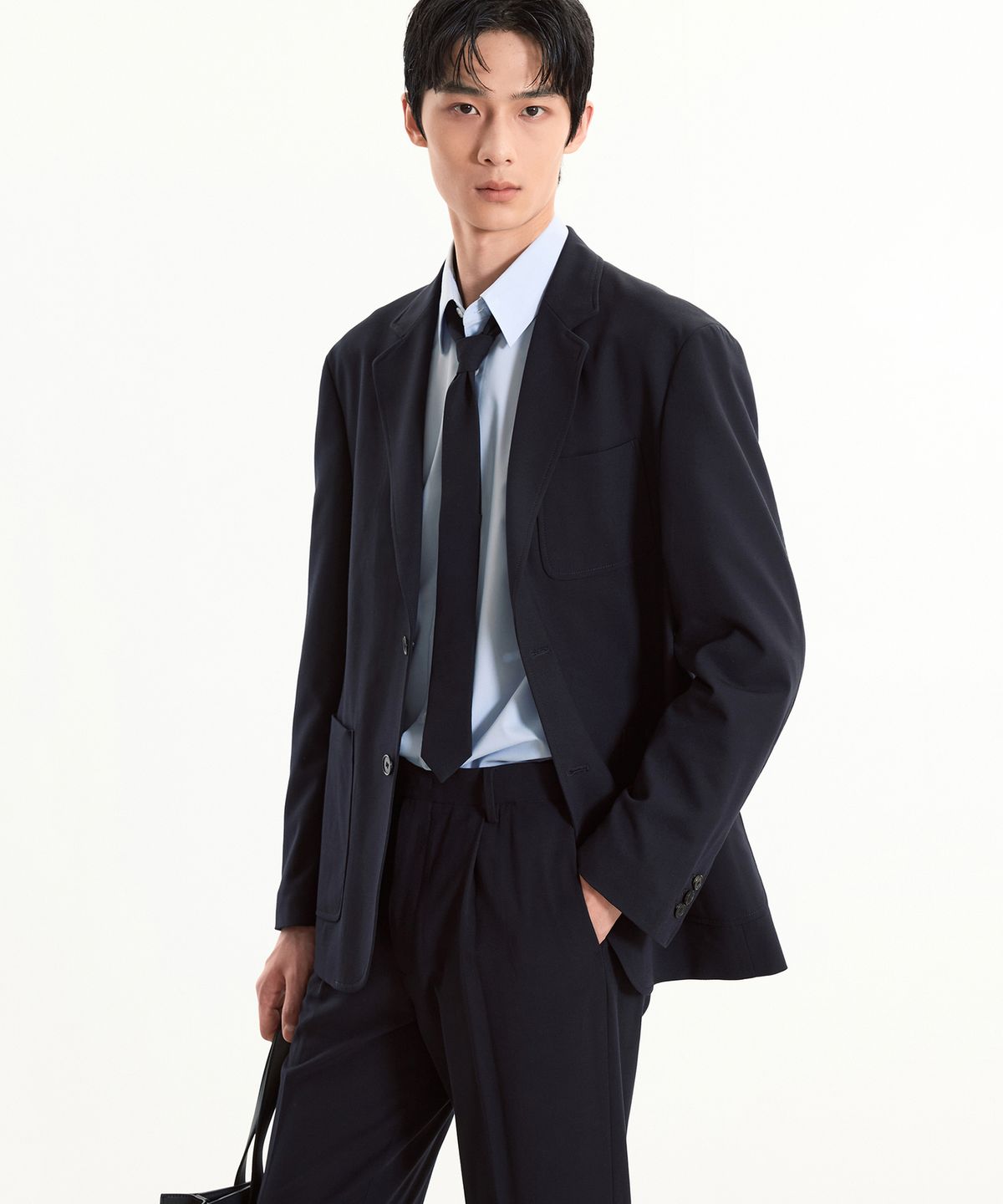 티엔지티(TNGT) Wool Blended Comfort Jacket (Dark Navy) TNJA5F100N2