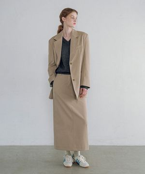 오버사이즈 블레이저 셋업_Beige