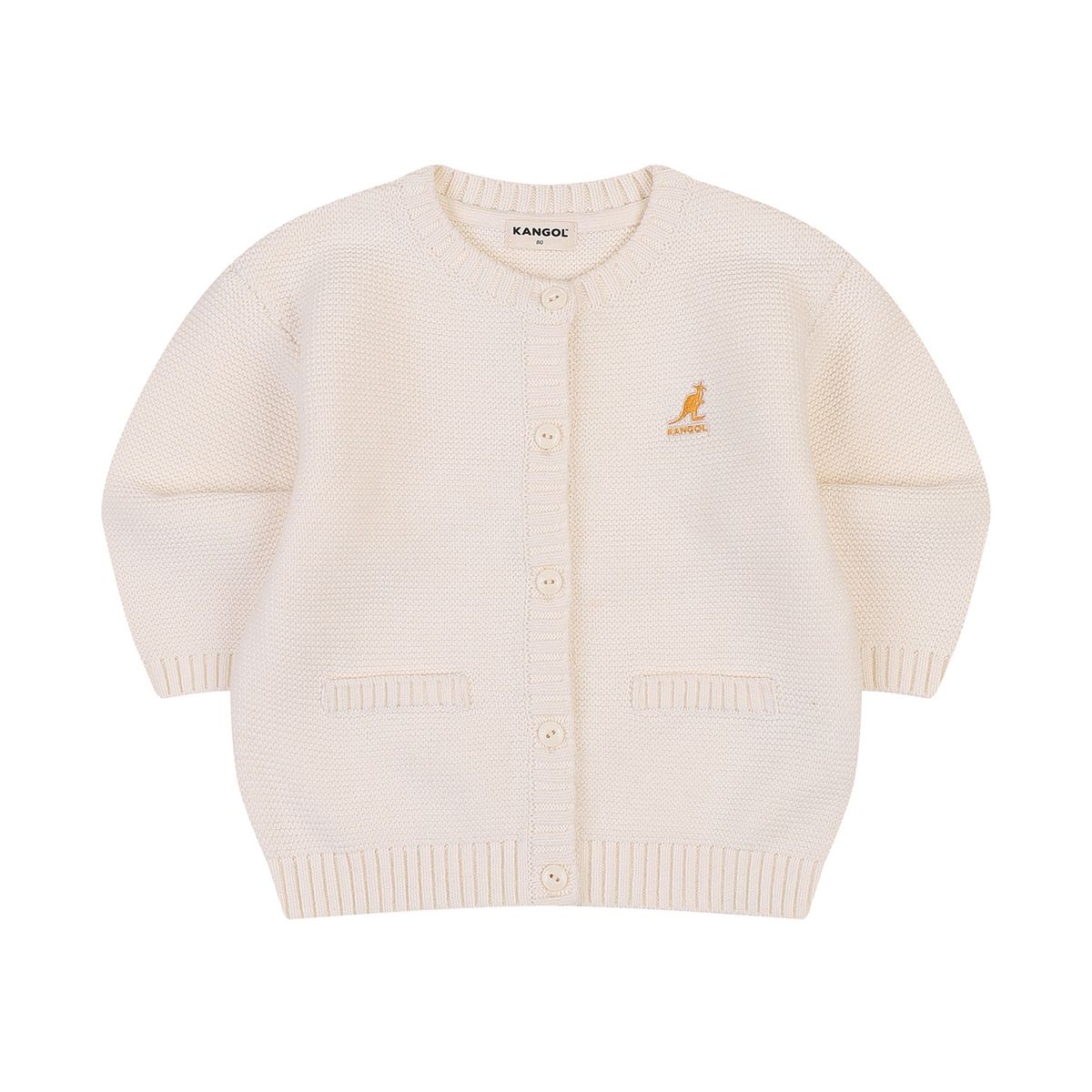 캉골키즈(KANGOL KIDS) [베이비] 코튼 니트 가디건 RC 0970 아이보리