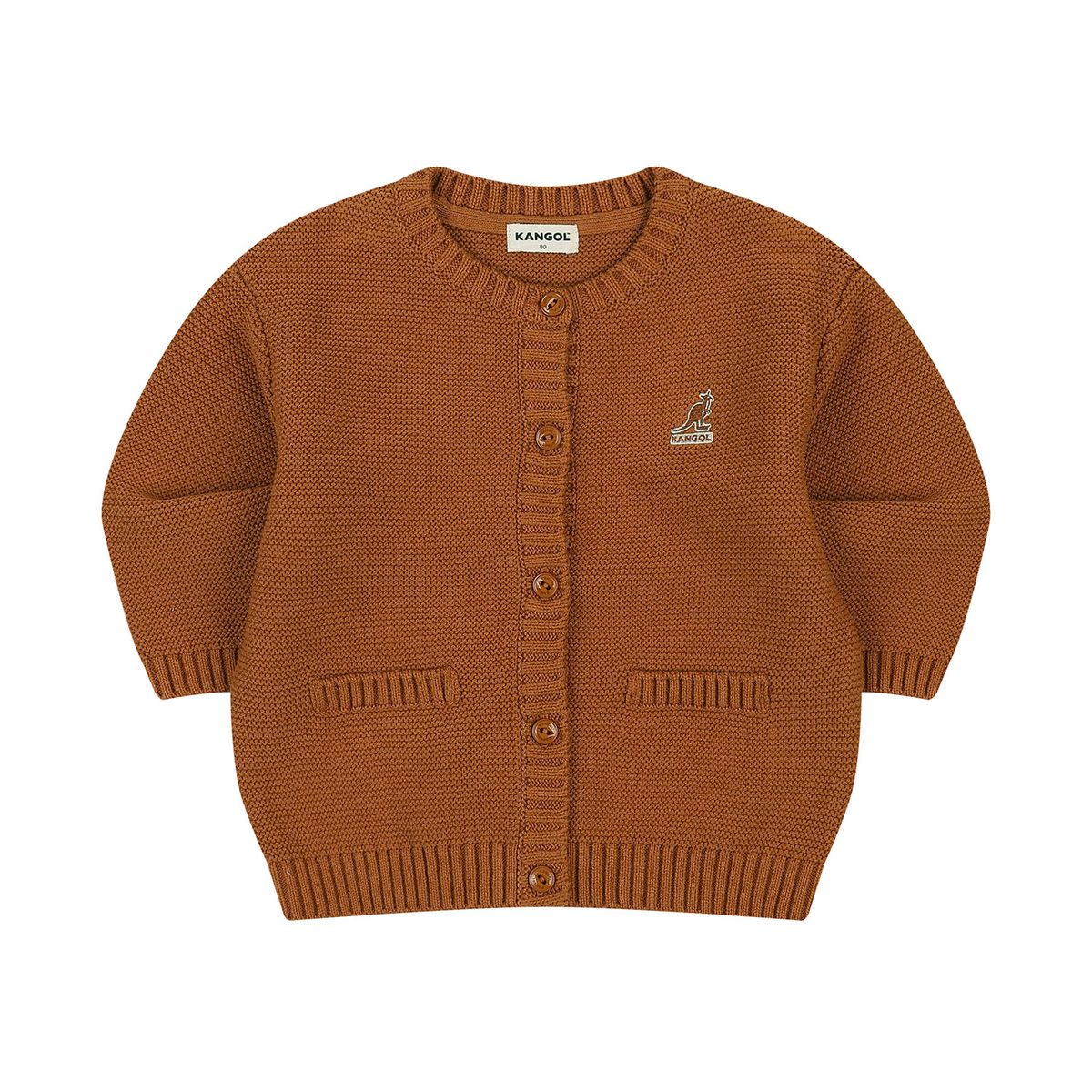 캉골키즈(KANGOL KIDS) [베이비] 코튼 니트 가디건 RC 0970 카멜