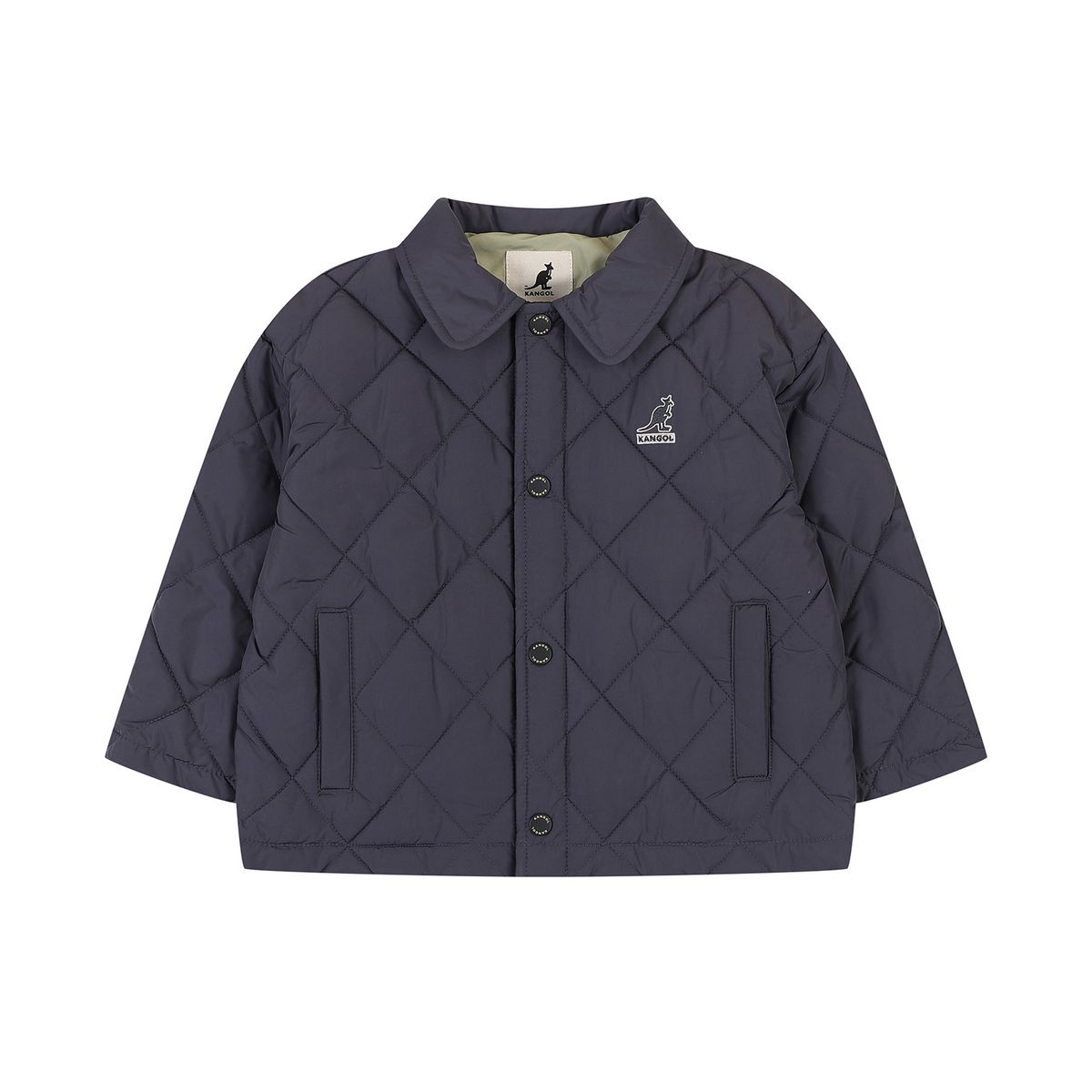 캉골키즈(KANGOL KIDS) [베이비] 카라 웰론 라이트 점퍼 RD 0960 차콜