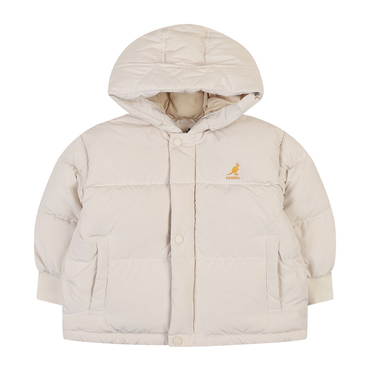 캉골키즈(KANGOL KIDS) [베이비] 푸퍼 덕 다운 점퍼 RD 0964 아이보리