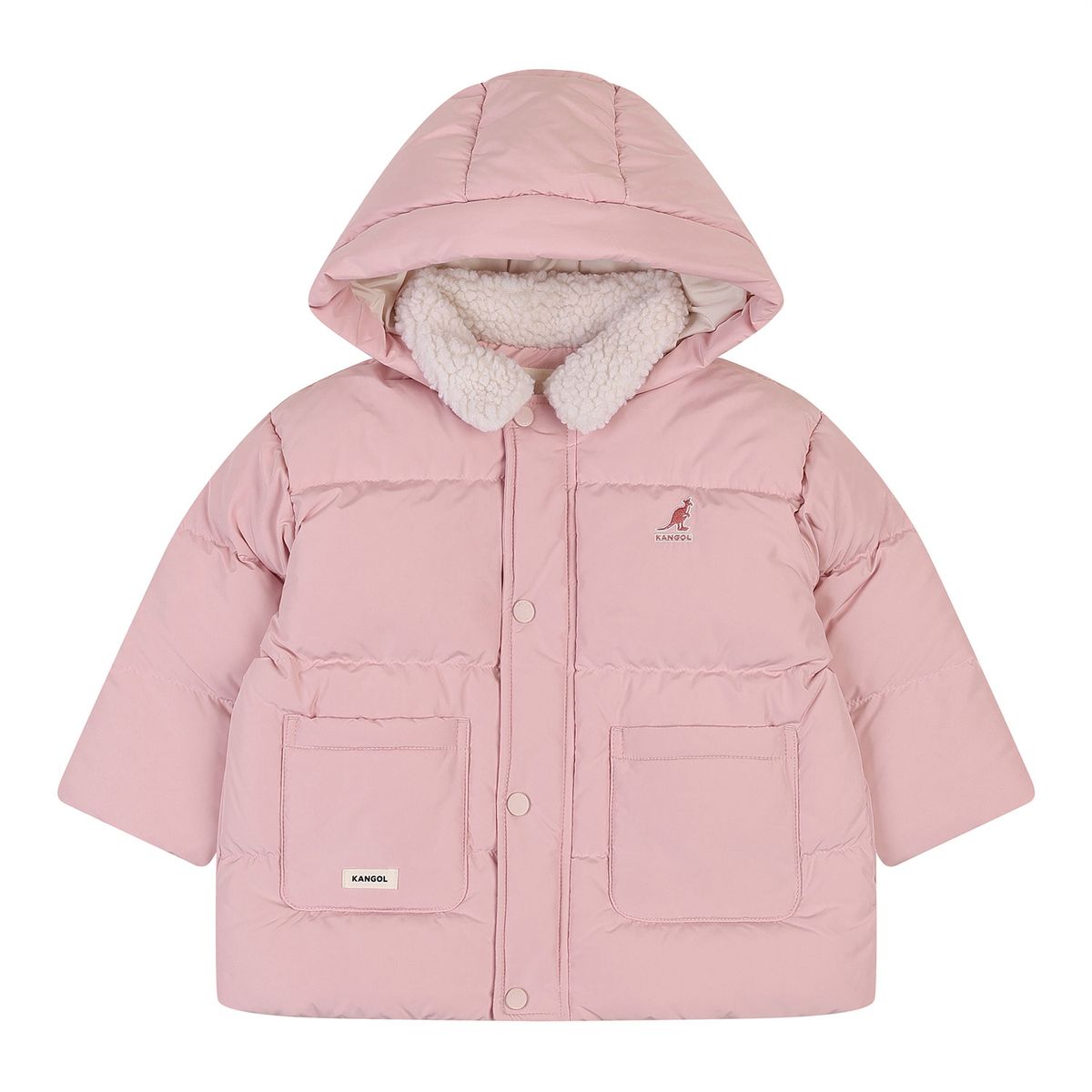 캉골키즈(KANGOL KIDS) [베이비] 쉬어링 카라 덕다운 RD 0961 핑크