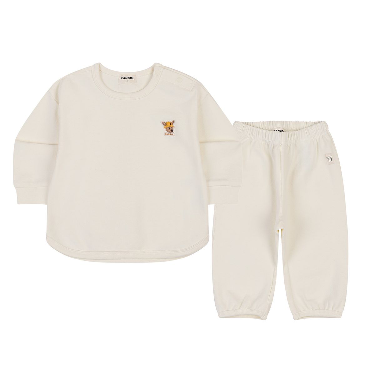 캉골키즈(KANGOL KIDS) [베이비] 루 심볼 세트웨어 RC 0902 아이보리