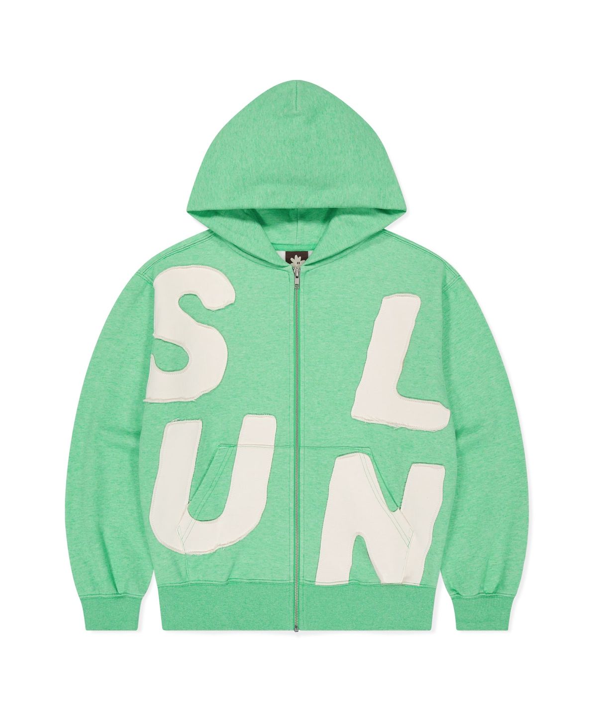 썬러브투어(SUNLOVETOUR) Capital Brushed Zip Up Hoodie Heather Green