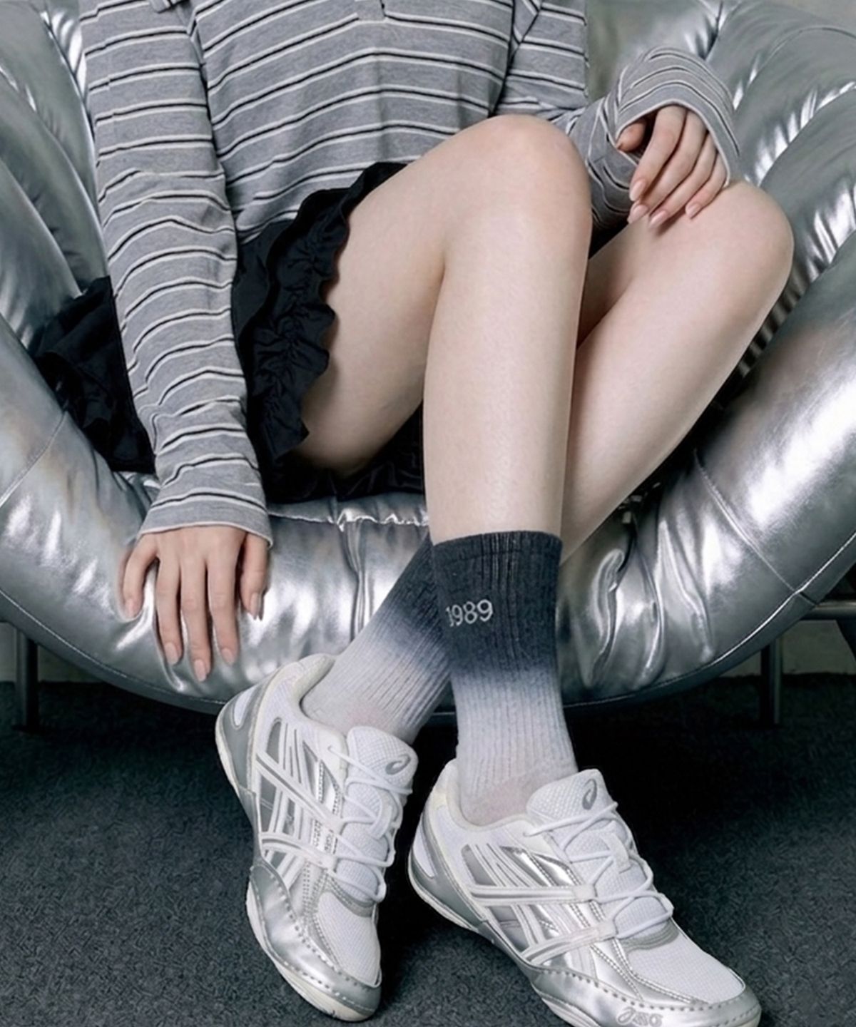 스튜디오 싹스탑(STUDIO SOCKSTOP) 싹스탑 1989 그라데이션 크루삭스_4color