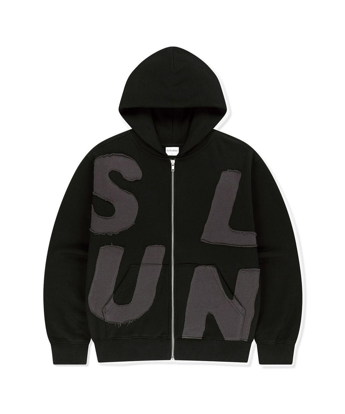 썬러브투어(SUNLOVETOUR) Capital Brushed Zip Up Hoodie Black