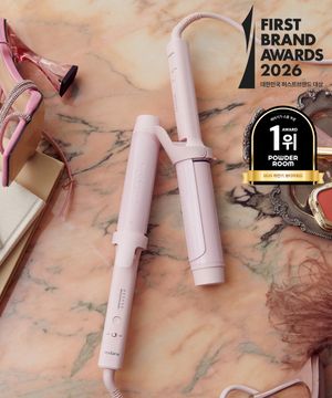 글로우 봉 고데기 36mm/40mm 파우더핑크