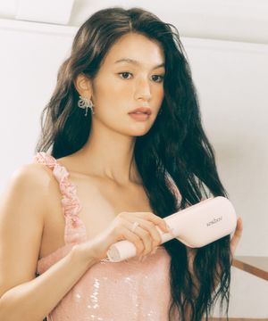 글로우 무선 물결고데기 32mm 파우더핑크