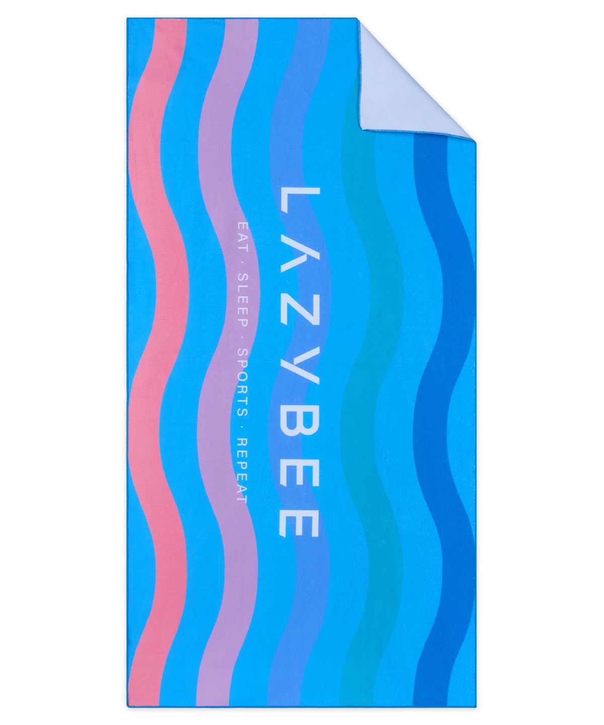 레이지비(LAZYBEE) 퀵 드라이 비치타월 대형 극세사 (파우치포함) 멀티웨이브