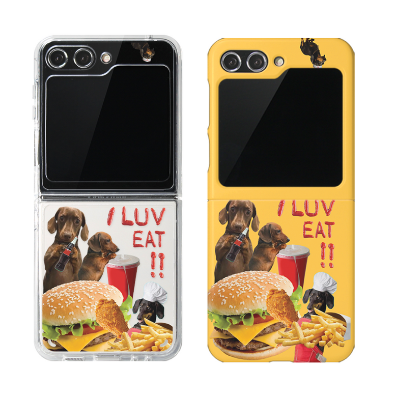 Z플립 케이스 버거멍