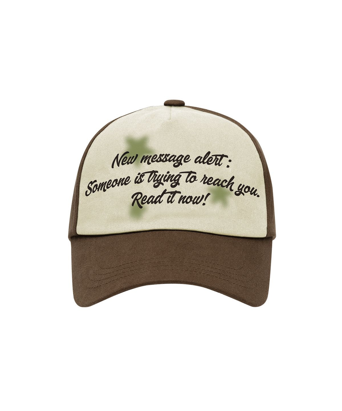 아메스 월드와이드(AMES-WORLDWIDE) TWO TONE LETTERING BALL CAP BROWN