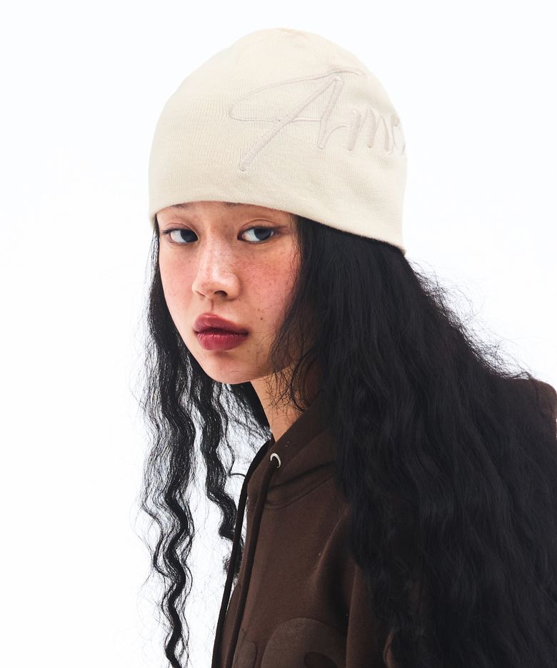 BIG TYPO BEANIE IVORY