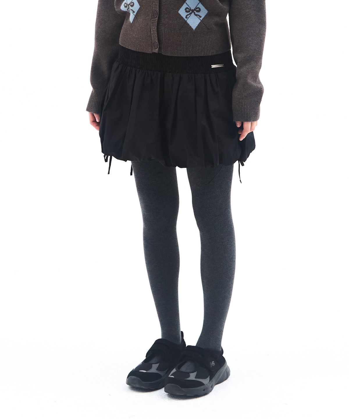 아메스 월드와이드(AMES-WORLDWIDE) PUMPKIN MINI SKIRT BLACK