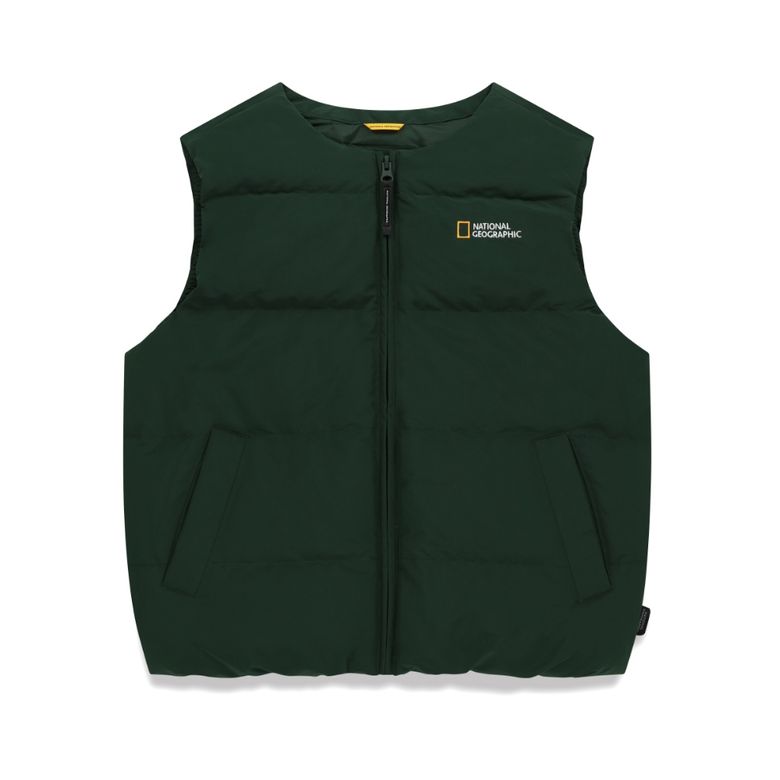 K254UDV910 헤론 경량 구스 다운 베스트 D/GREEN