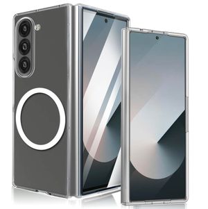 [맥세이프] 변색없는 갤럭시 쿼드 M 투명 하이브리드 케이스 Z폴드7·6