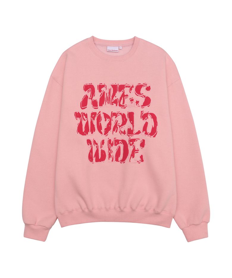 BIG TYPO SWEATSHIRT PINK