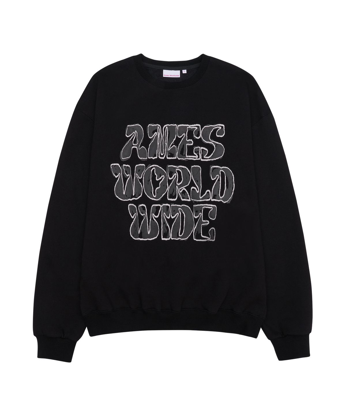 아메스 월드와이드(AMES-WORLDWIDE) BIG TYPO SWEATSHIRT BLACK