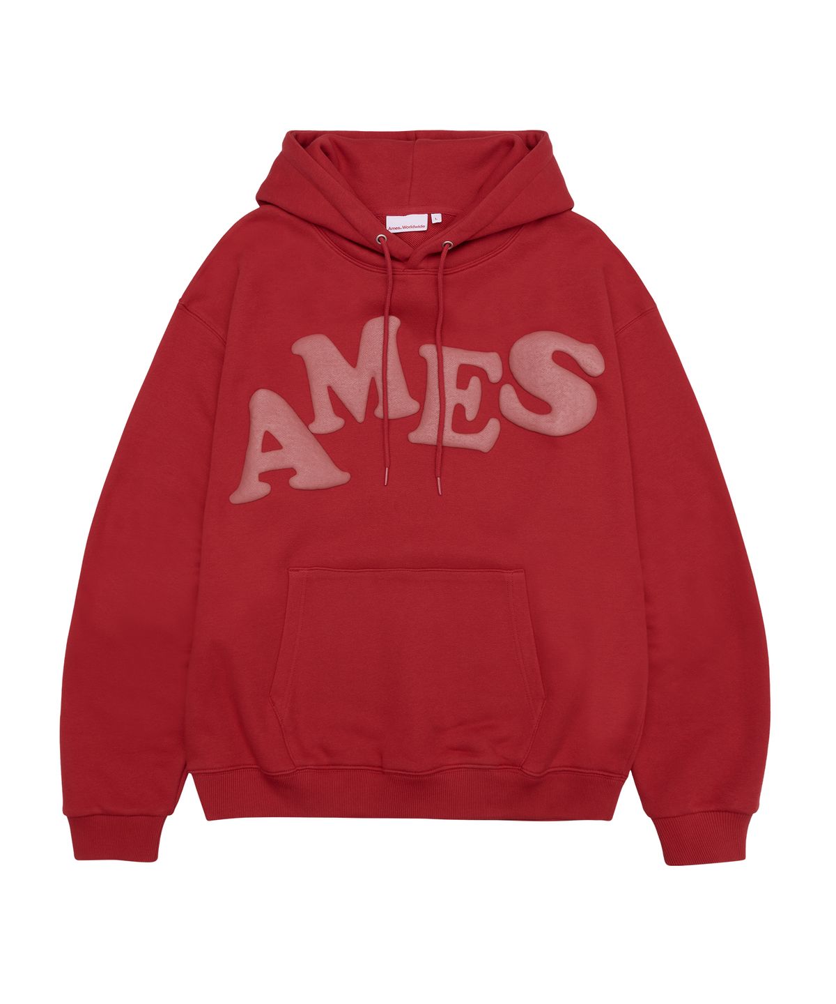 아메스 월드와이드(AMES-WORLDWIDE) BIG TYPO HOODIE RED