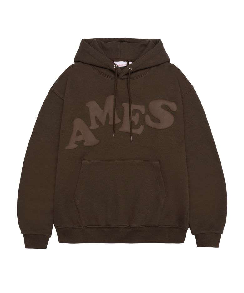 BIG TYPO HOODIE BROWN