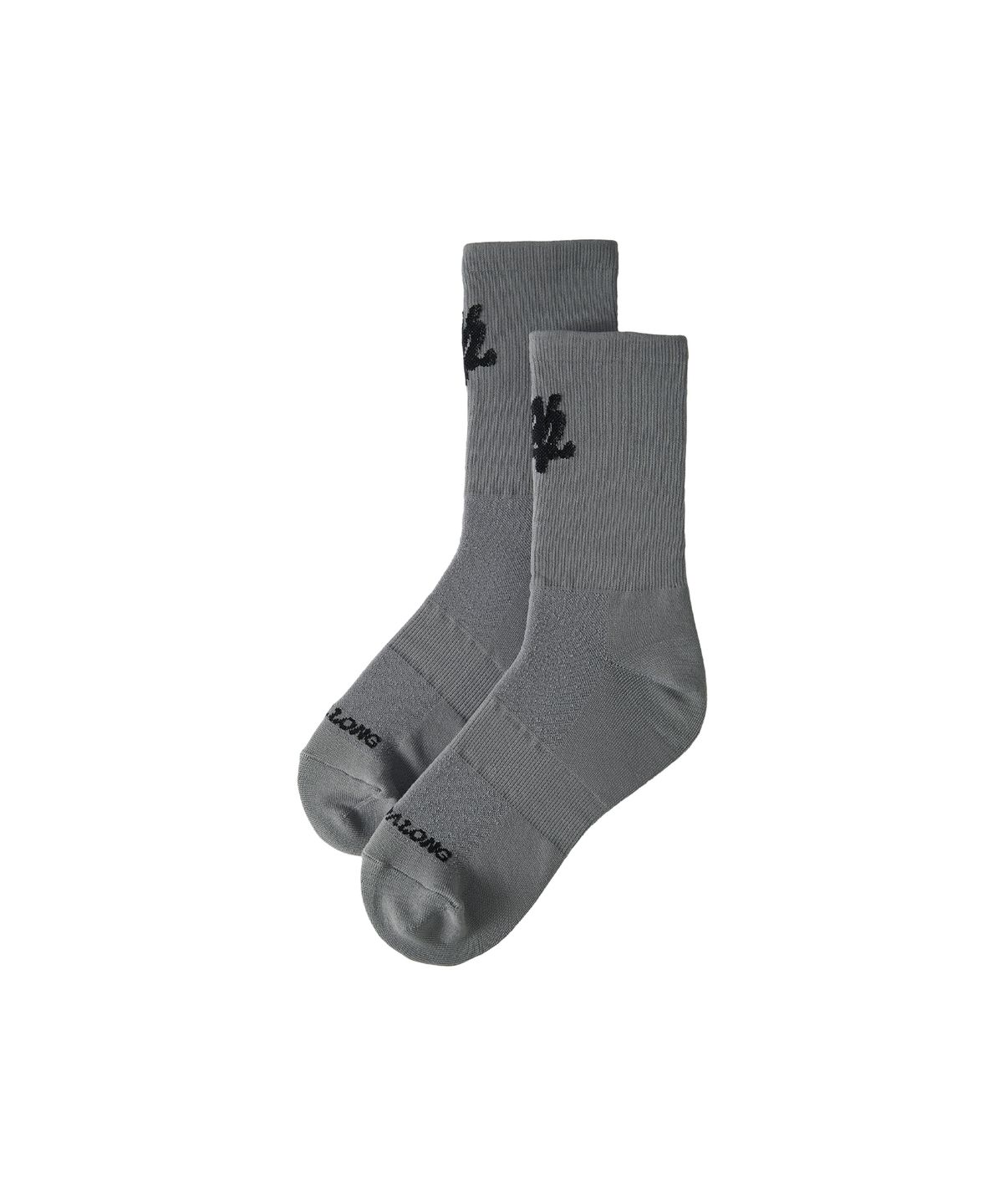 우알롱(WOOALONG) Daily Two-Tone Running Crew Socks - GREY
