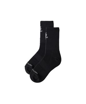 Daily Two-Tone Running Crew Socks - BLACK