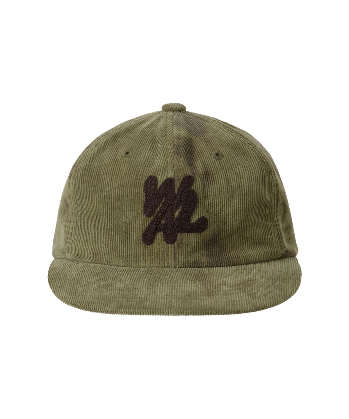 우알롱(WOOALONG) Tie Dye Corduroy Camp Cap - GREEN