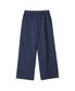 Essential Twill String Banding Wide Pants- NAVY