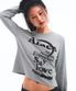 BIG TYPO LONGSLEEVE TEE GREY