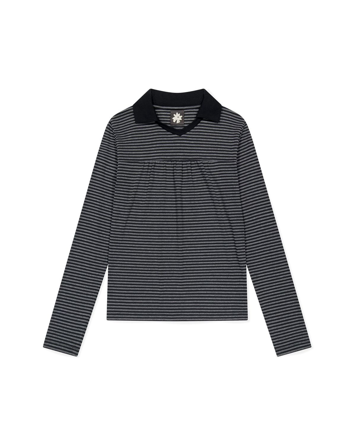 썬러브투어(SUNLOVETOUR) W 72 Stripe LS Polo Black
