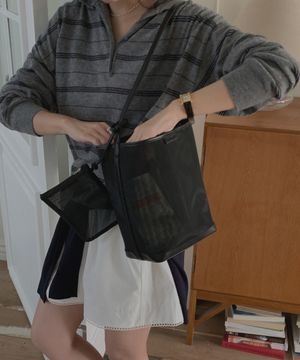 Commuters Mesh Bucket Bag(메쉬백) _ BLACK