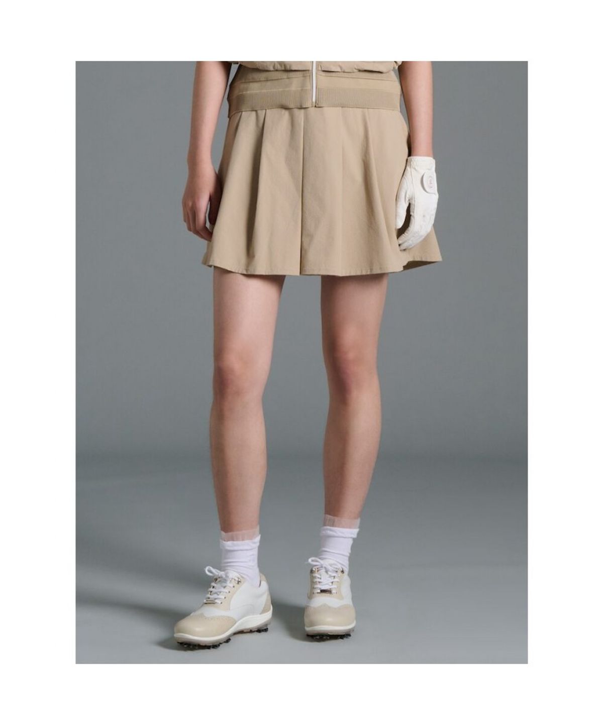 빈폴골프(BEANPOLE GOLF) 여성 셋업 스커트형 팬츠 - 베이지