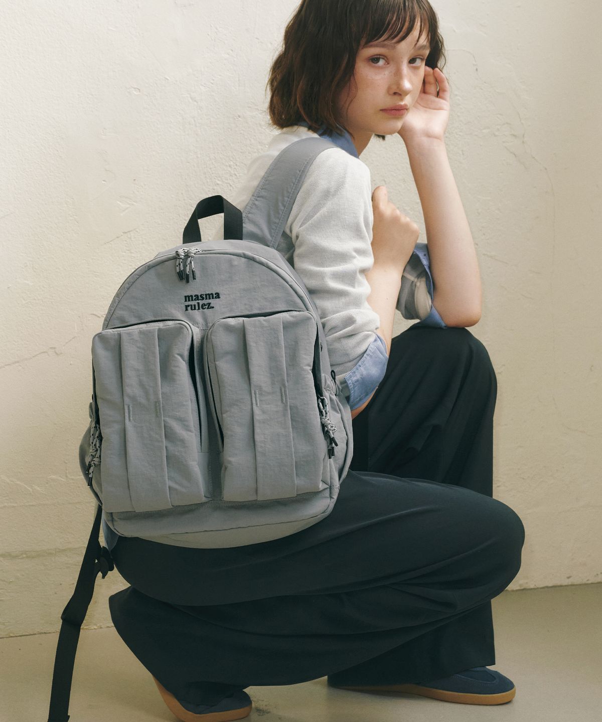 마스마룰즈(MASMARULEZ) mini ver. Glove backpack_Pale blue