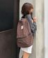 Daily backpack_Check Brown
