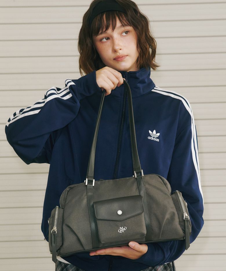 Lumi nylon shoulder bag_Dark gray
