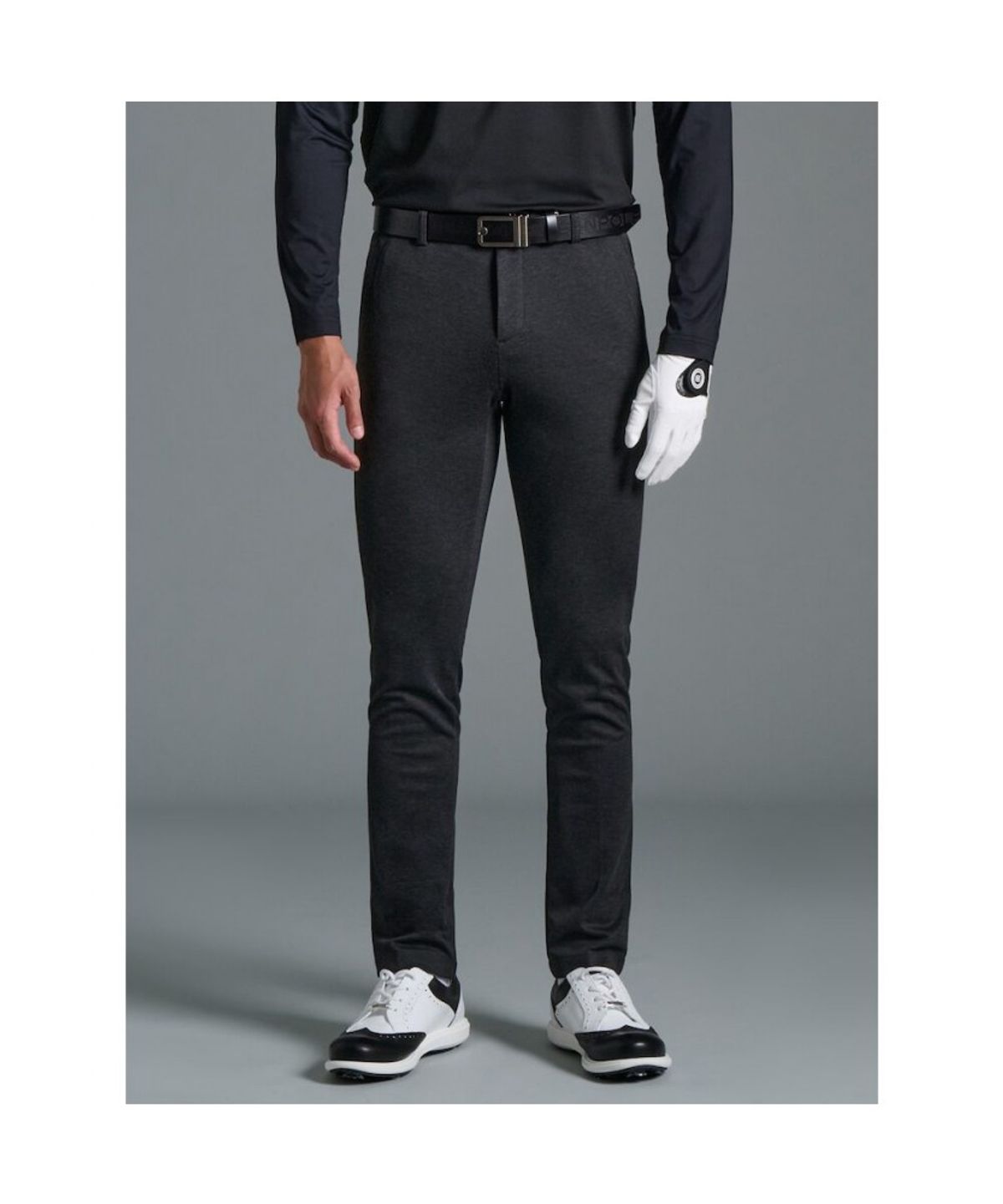 빈폴골프(BEANPOLE GOLF) 남성 가을 잔패턴 슬림 팬츠 - 애쉬